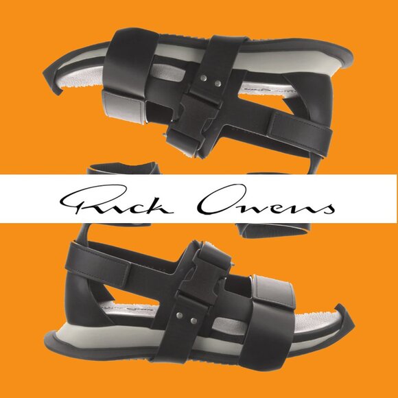 Rick Owens Leather Gladiator Sandals main image 4